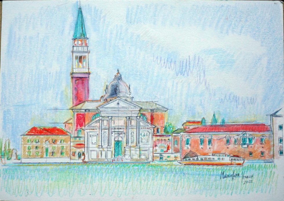 Dibujo grafito y lápiz de color 25 x 17 cms Manuel López