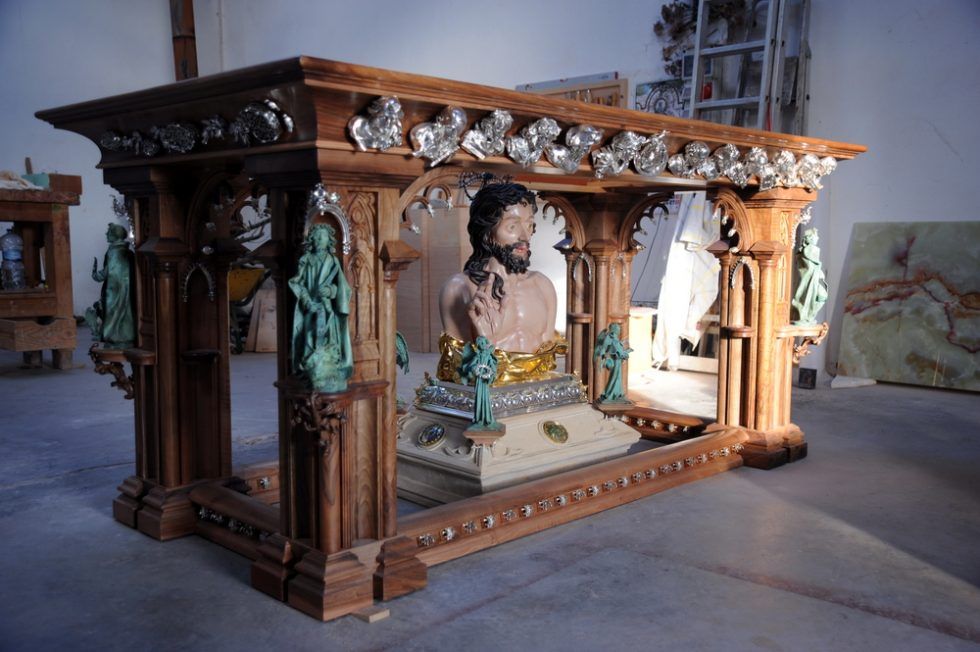 Manuel López escultor. Altar mayor Catedral Badajoz